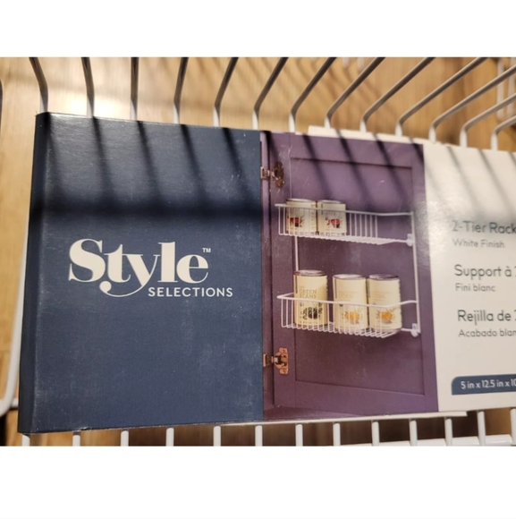 Style Selections 2-Tier Rack White Lot Of 3 Brand New - Picture 4 of 7
